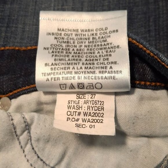 Joe's Rocker Flare Jeans Women's Dark Ryder Wash Retro Cute Y2K Blue Size 27 - Picture 9 of 11